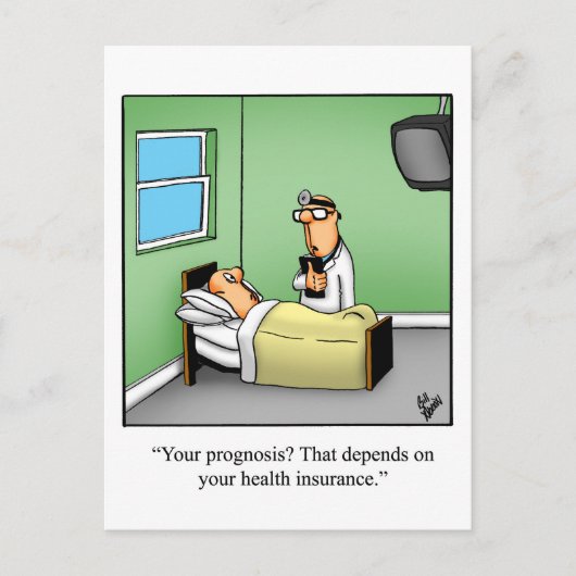 Funny Get Well Spaß Postcard Postkarte (Vorderseite)