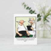 Funny Get Well Spaß Postcard Postkarte (Stehend Vorderseite)