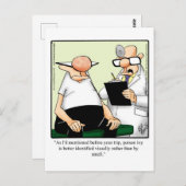 Funny Get Well Spaß Postcard Postkarte (Vorne/Hinten)