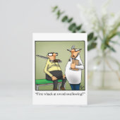 Funny Get Well Spaß Postcard Postkarte (Stehend Vorderseite)