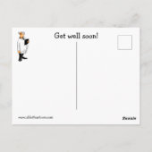 Funny Get Well Spaß Postcard Postkarte (Rückseite)