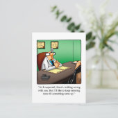 Funny Get Well Spaß Postcard Postkarte (Stehend Vorderseite)