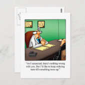 Funny Get Well Spaß Postcard Postkarte (Vorne/Hinten)