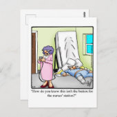 Funny Get Well Spaß Postcard Postkarte (Vorne/Hinten)