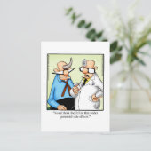 Funny Get Well Spaß Postcard Postkarte (Stehend Vorderseite)