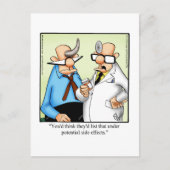 Funny Get Well Spaß Postcard Postkarte (Vorderseite)