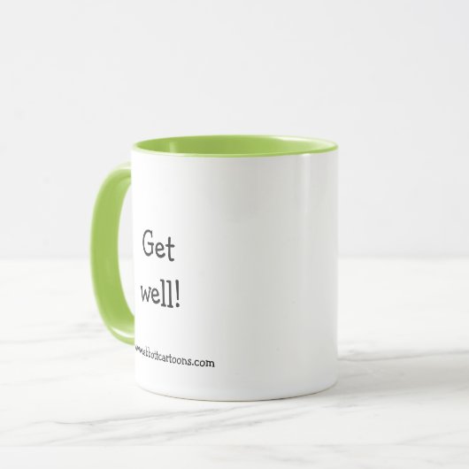 Funny Get Well Spaß Tasse Geschenk (Vorderseite Links)
