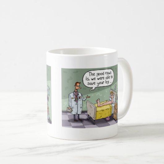 Funny Get Well Tasse. Kaffeetasse (VorderseiteRechts)