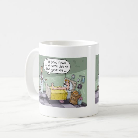 Funny Get Well Tasse. Kaffeetasse (Vorderseite Links)
