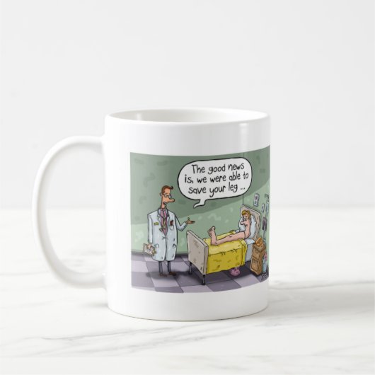 Funny Get Well Tasse. Kaffeetasse (Links)