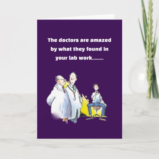 Funny get well wish beer drinker karte (Vorderseite)