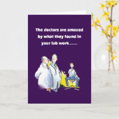 Funny get well wish beer drinker karte (Gelbe Blume)