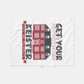 Funny Get Your Ugly Yella No-good Keister Off My P Fleecedecke (Vorderseite (Horizontal))