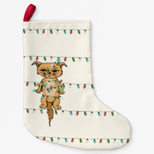 Funny getangt Grumpy Xmas Cat Holiday Kleiner Weihnachtsstrumpf