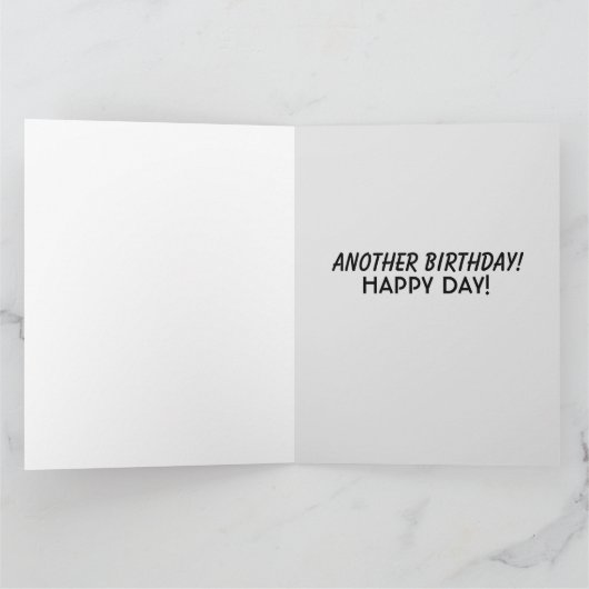 FUNNY GETING ÄLTER RETRO JOKE GREETING CARD KARTE (Innenseite)