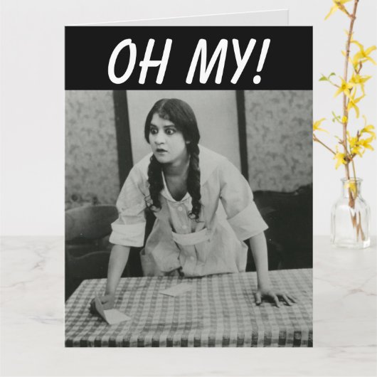 FUNNY GETING ÄLTER RETRO JOKE GREETING CARD KARTE (Gelbe Blume)