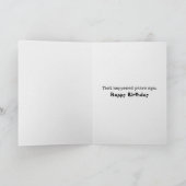 Funny Getold Geburtstag Schimpanse Karte (Innenseite)