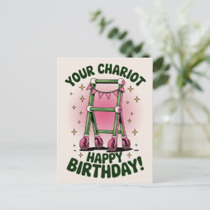 Funny GetOlder Geburtstag Walker Geburtstag alt Postkarte