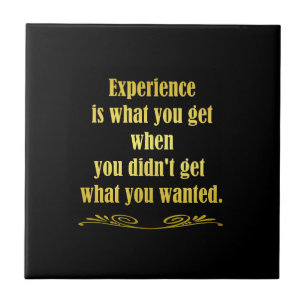 Funny Getting Experience Joke Fliese