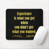 Funny Getting Experience Joke Mousepad (Mit Mouse)