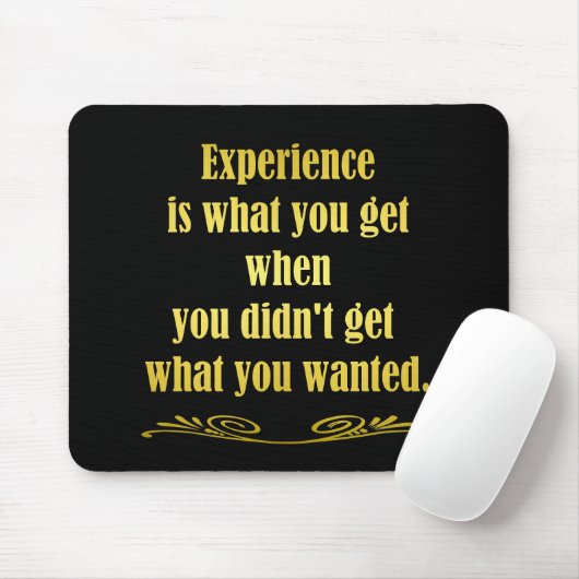 Funny Getting Experience Joke Mousepad (Mit Mouse)