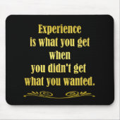 Funny Getting Experience Joke Mousepad (Vorne)
