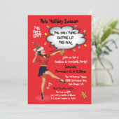 Funny Getting Liet Cookies and Cocktails Party Einladung (Stehend Vorderseite)