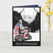 Funny getting older Birthday Card Karte (Gelbe Blume)