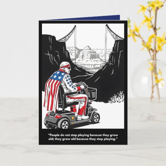 Funny getting older Birthday Card Karte (Gelbe Blume)