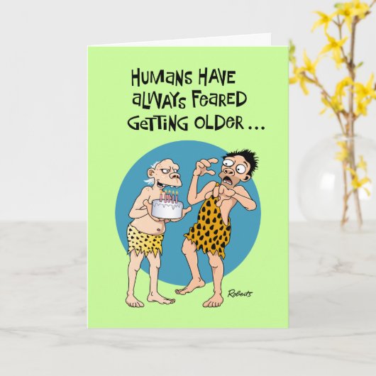 Funny Getting Older Geburtstag Karte (Gelbe Blume)