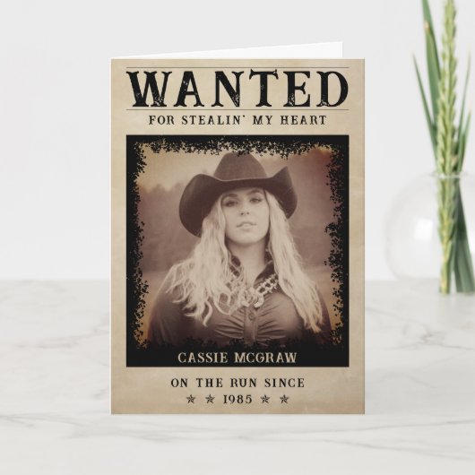 Funny Gewollt Poster Husband Ehefrau Happy Birthda Dankeskarte (Vorderseite)