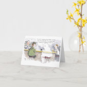 Funny Ghosive Greetings Card Karte (Gelbe Blume)