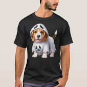 Funny Ghost Beagle Dog Lover Halloween Costume T-Shirt (Vorderseite)