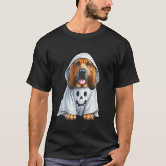 Funny Ghost Bloodhound Hund Lover Halloween Kostüm T-Shirt