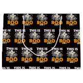 Funny Ghost Boo Sheet Halloween Große Geschenktüte (Vorderseite)