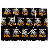 Funny Ghost Boo Sheet Halloween Große Geschenktüte (Rückseite)