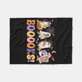 Funny Ghost Book Reading Halloween Booooks Lover T Fleecedecke (Vorderseite (Horizontal))