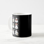 Funny Ghost Book Reading Halloween Bücher Lover Te Kaffeetasse (Vorderseite Links)