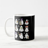 Funny Ghost Book Reading Halloween Bücher Lover Te Kaffeetasse (Links)