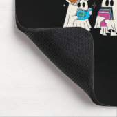 Funny Ghost Book Reading Halloween Bücher Lover Te Mousepad (Ecke)