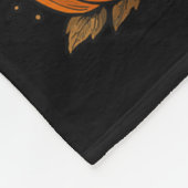 Funny Ghost Bow Holding Black Cat Fall Halloween Fleecedecke (Ecke)