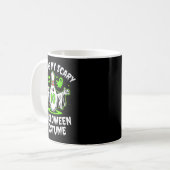 Funny Ghost Bowling League Team Halloween Humor De Kaffeetasse (Vorderseite Links)