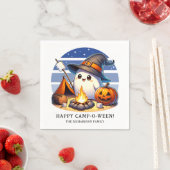 Funny Ghost Camping Halloween Happy Camp-o-ween Serviette (Beispiel)
