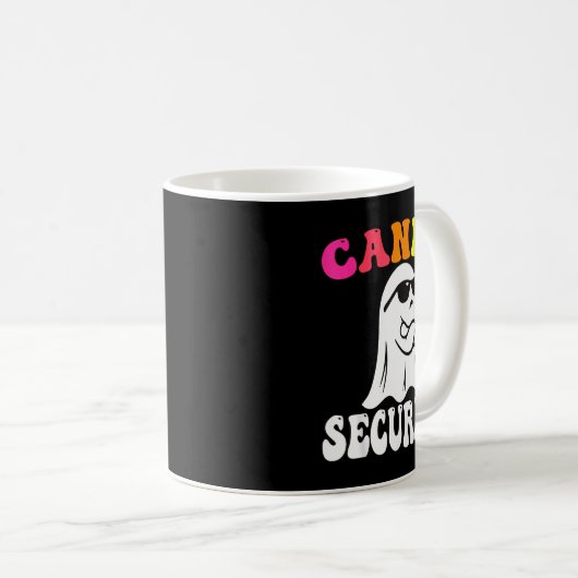 Funny Ghost Candy Security Halloween Costume Hallo Kaffeetasse (VorderseiteRechts)