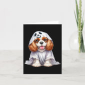 Funny Ghost Cavalier King Charles Spaniel Dog Lieb Karte (Vorderseite)