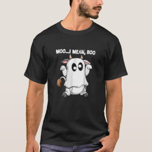 Funny Ghost Cow Mow I Gemein Boo Halloween Kostüm T-Shirt