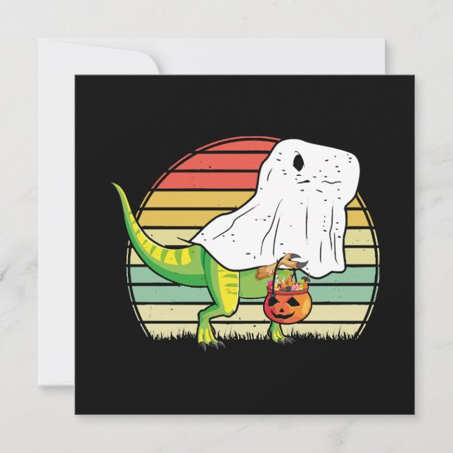 Funny Ghost Dinosaur Halloween (Vorderseite)