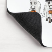 Funny Ghost Donkey Hallowen Donkey Lover Bauer Ha Mousepad (Ecke)