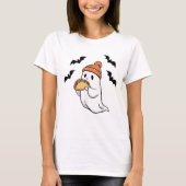 Funny Ghost Eating Tacos Spooky Taco Halloween Foo T-Shirt (Vorderseite)