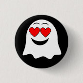 Funny Ghost emoji! Button (Vorderseite)